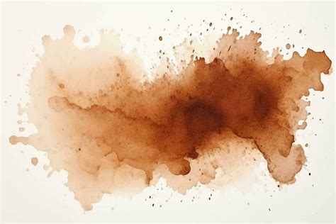 Watercolor abstract splash, spray. Color painting vector texture. Brown ...