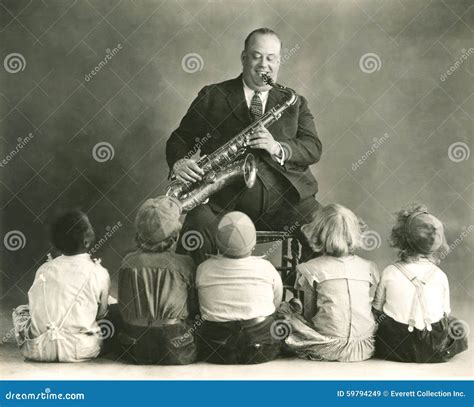 Saxophone lessons stock image. Image of bygone, mature - 59794249