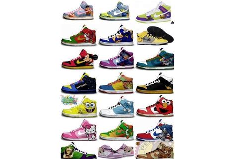 Nike Dunks Custom Design Sneakers : Various Colorful Nike Dunks Custom Sneakers In Design Pattern