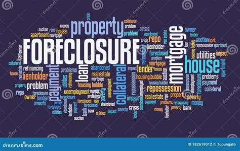 Foreclosure stock illustration. Illustration of mortgage - 182619012