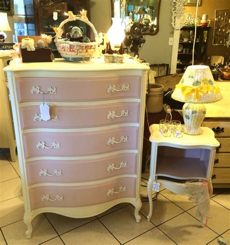 Vintage (1952) French Provincial chest of drawers and nightstand refinished with Annie Sloan ...