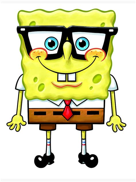 "Spongebob Nerd" Sticker for Sale by ewokesot | Redbubble