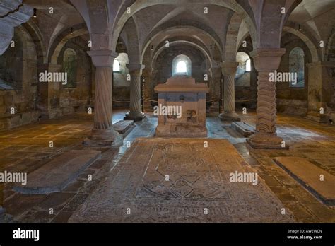 Romanesque crypt at Lund Cathedral dating to the twelfth-century, Lund ...