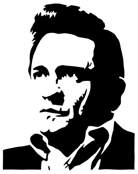 johnny r. cash | Silhouette art, Johnny cash art, Stencil art