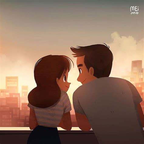 couple illustration on Behance | Cartoon illustration, Cute couple drawings, Cute love wallpapers