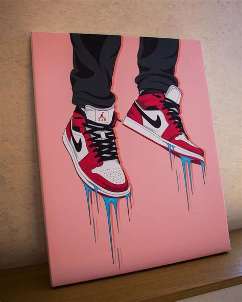 Nike Shoe Painting Canvas - Design your own shoes disney shoes women ...