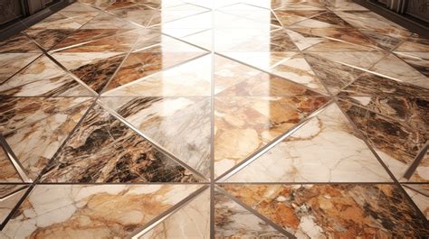 Tiled Floor With Marble Tiled Pattern Background, 3d Marble Floor ...
