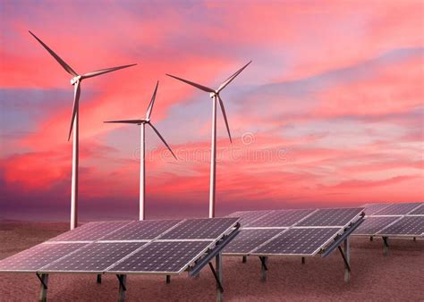 Solar Wind Turbine Red Pollution Stock Photos - Free & Royalty-Free Stock Photos from Dreamstime