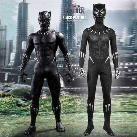 Quality Marvel Black Panther Cosplay Costume | Panther costume, Black ...