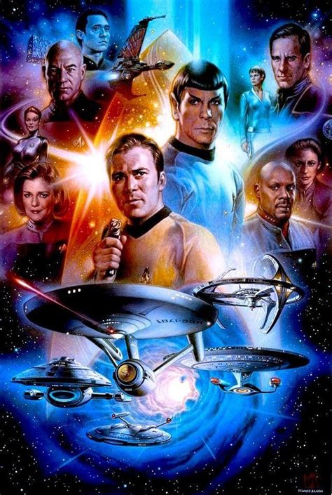 Star Trek 50th Anniversary by Tsuneo Sanda | Star trek posters, Star ...