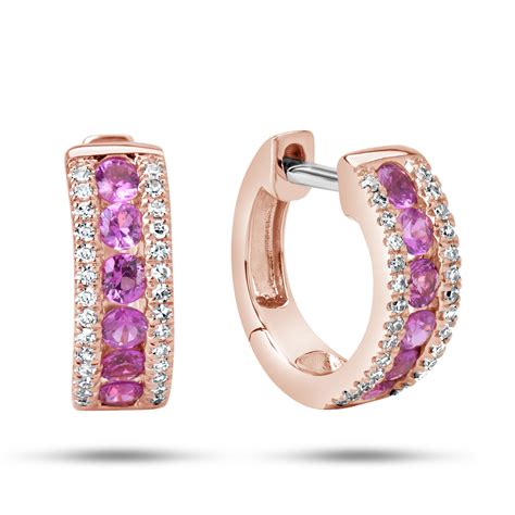 Dilamani Jewelry | Pink Sapphire & Diamond Earring