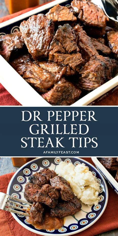 Dr Pepper Grilled Steak Tips | Recipe | Grilled steak recipes, Stuffed peppers, Ways to cook steak