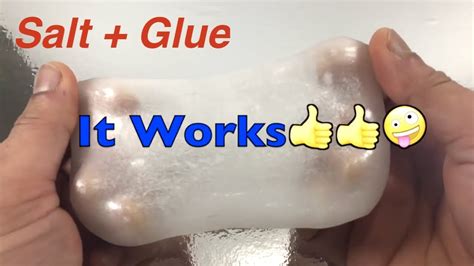 How To Make Slime With Glue, Water And Salt Only!! Testing Glue And Salt Slime Recipes - YouTube