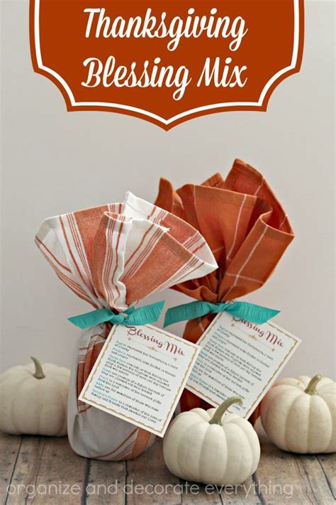 Thanksgiving Blessing Mix | Thanksgiving blessings, Hostess gifts ...