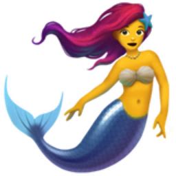 Mermaid Emoji (U+1F9DC, U+200D, U+2640, U+FE0F)