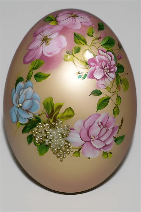 Beautiful Large Easter Egg with Decorations · Creative Fabrica