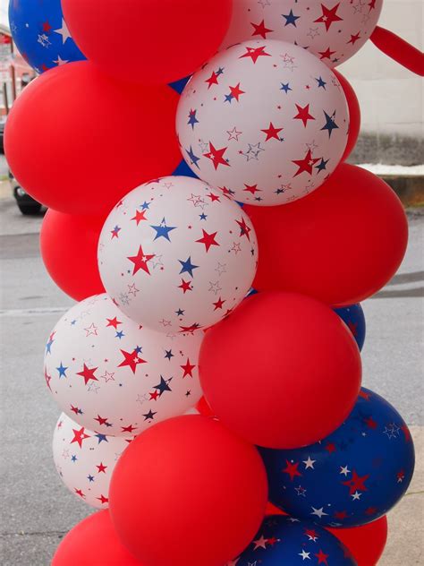 Free Images : balloon, summer, celebration, decoration, red, america, holiday, blue, colorful ...