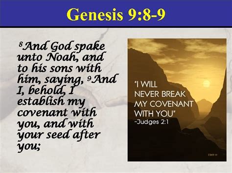 Genesis Chapter 9 Theme New instructions and arrangements