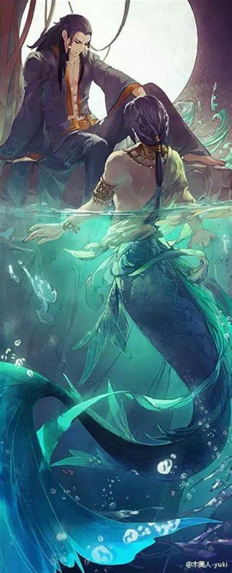 Pin by Brenda Kirkland on Anime | Mermaid art, Mermaids and mermen, Fantasy creatures