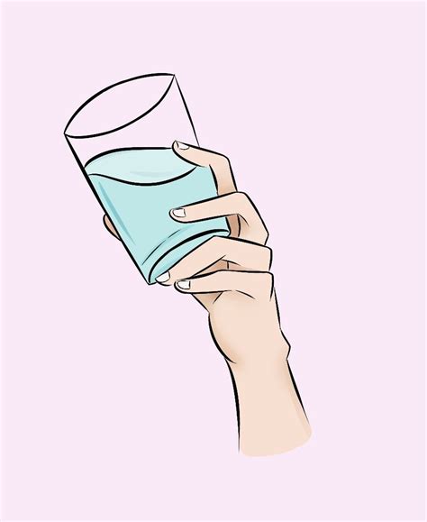 Drink More Water Already Hand, hand drawing, hand reference, drinking water, glass, pose ...