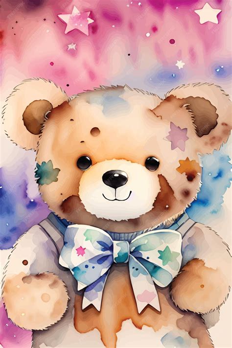 Premium Vector | Watercolor bear