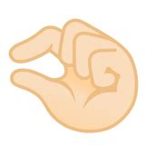 🤏🏻 Pinching Hand: Light Skin Tone Emoji – 📕 EmojiGuide