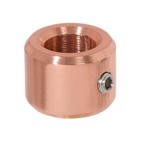 1/2 Inch Tall Polished Copper Brass Slip Ring & Steel Set Screw, 1/8 IP ...