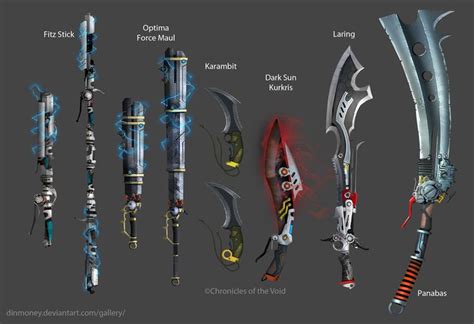 ปักพินในบอร์ด Weapon Design