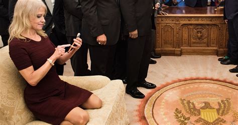 Kellyanne Conway's Ultra-Casual Oval Office Photo Is Already A Weird ...