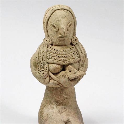 A Mehrgarh terracotta mother & child, Indus Valley Civilization, c. 3000 - 2500 BC, | Indus