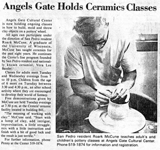 "Angels Gate Holds Ceramics Classes," Palos Verdes Peninsu… | Flickr