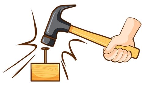 Hammer Nail Cartoon Images – Browse 2,474 Stock Photos, Vectors, and ...