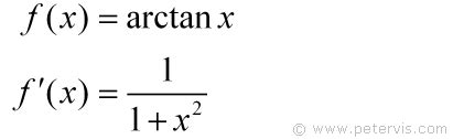 Differentiation Formulas