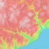 Fundy National Park topographic maps, elevation, terrain