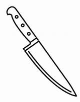 Cooking Knife Colouring Pages Sketch Coloring Page sketch template