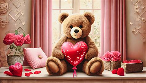 Valentine's Day, Teddy Bear, Heart Free Stock Photo - Public Domain Pictures