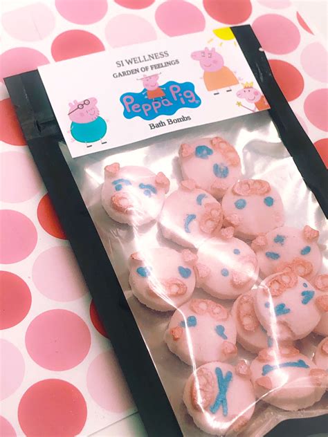 15 Mini Peppa Pig Bath Bombs Juego de regalos Peppa Pig | Etsy