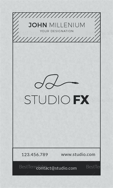 Studio Business Card Design Template in PSD, Word, Publisher