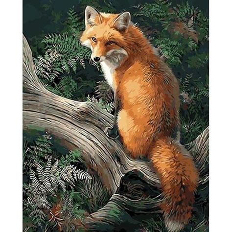 Sly Like Him - 5D Diamond Painting | Fox art, Fox painting, Pet fox