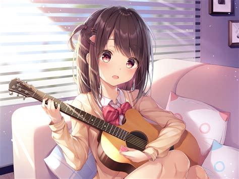 Guitar Anime Girl Wallpapers - Wallpaper Cave