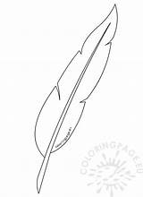 Printable Feather Coloring Page Pages sketch template
