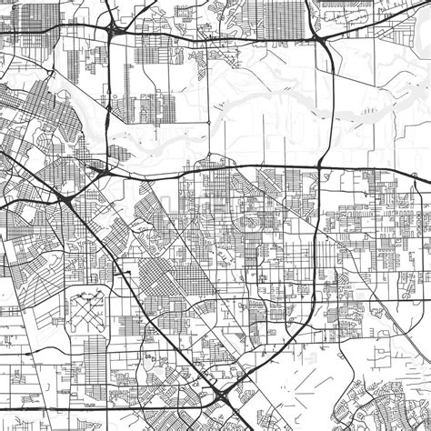 Pasadena, Texas - Area Map - Light | HEBSTREITS Maps and Sketches | Area map, Pasadena, Areas