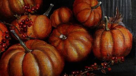Art: Painting Pumpkins | Painted pumpkins, Art videos, Painting water