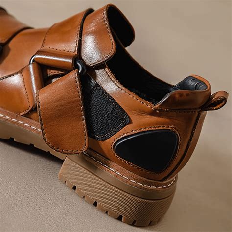 Men's Luxury Genuine Leather Shoes / Rock Shoes with Platform