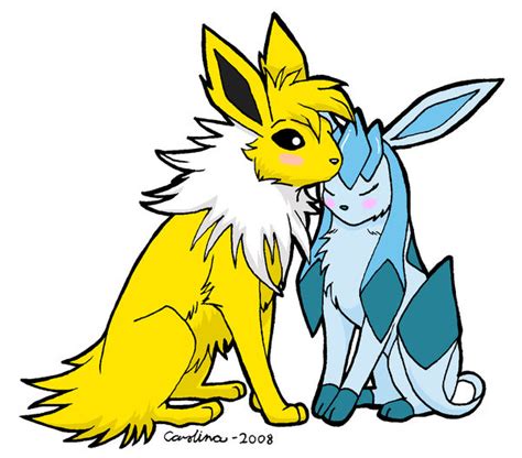 Jolteon x Glaceon by QueenCarolina on DeviantArt