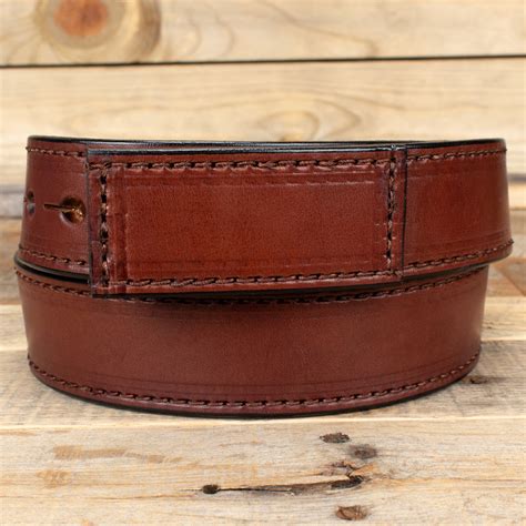 Mechanics Brown Leather No Scratch Belt Amish Handmade – Yoder Leather ...