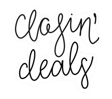 Closin Deals Sticker by Coffee and Contracts for iOS & Android | GIPHY