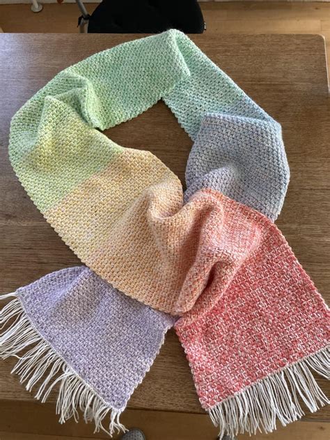 Moss Stitch Scarf : r/crochet