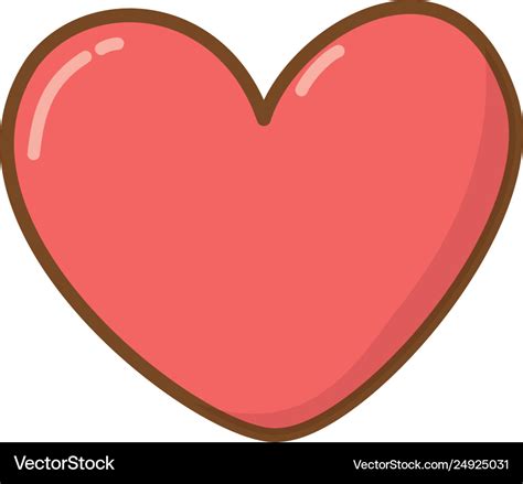 Heart icon cartoon Royalty Free Vector Image - VectorStock