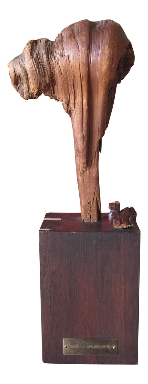 Vintage Camel Sculpture on Wooden Base | Chairish